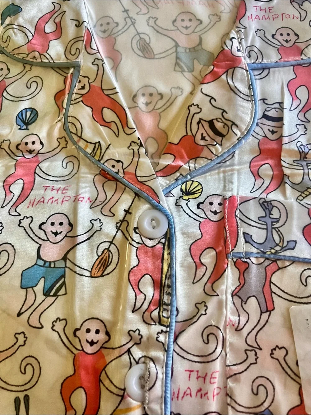 Soft Cute Kids Monkey Print Pajama Set